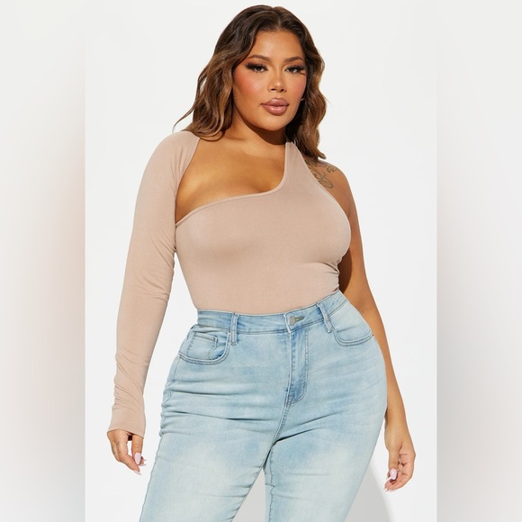Fashion Nova Other - Taupe Bodysuit